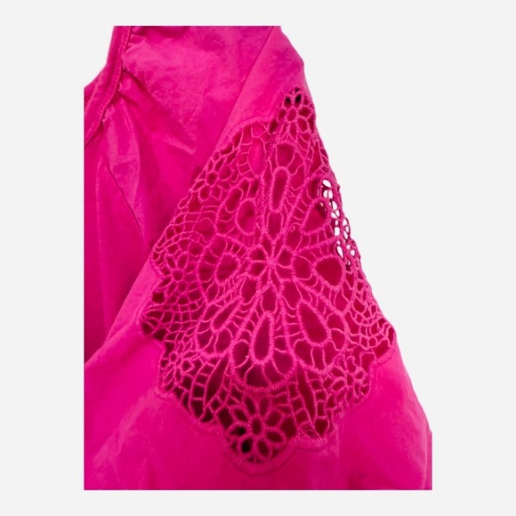 Old Navy Everywear Cut Out Cropped Tee 100% Cotton Hot Pink Size XL - Picture 5 of 8